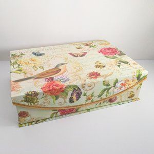 Bird & Butterflies Punch Studio Flip Magnetic Box